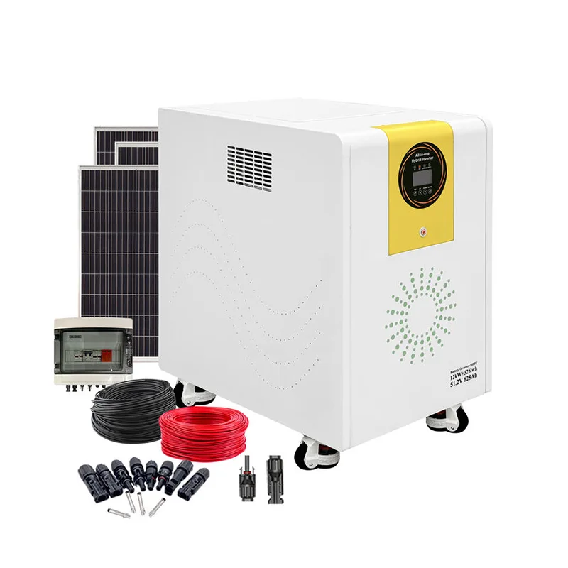 Off-Grid MPPT Məişət Aləti 12kw İnverter 32kwh Batareya
