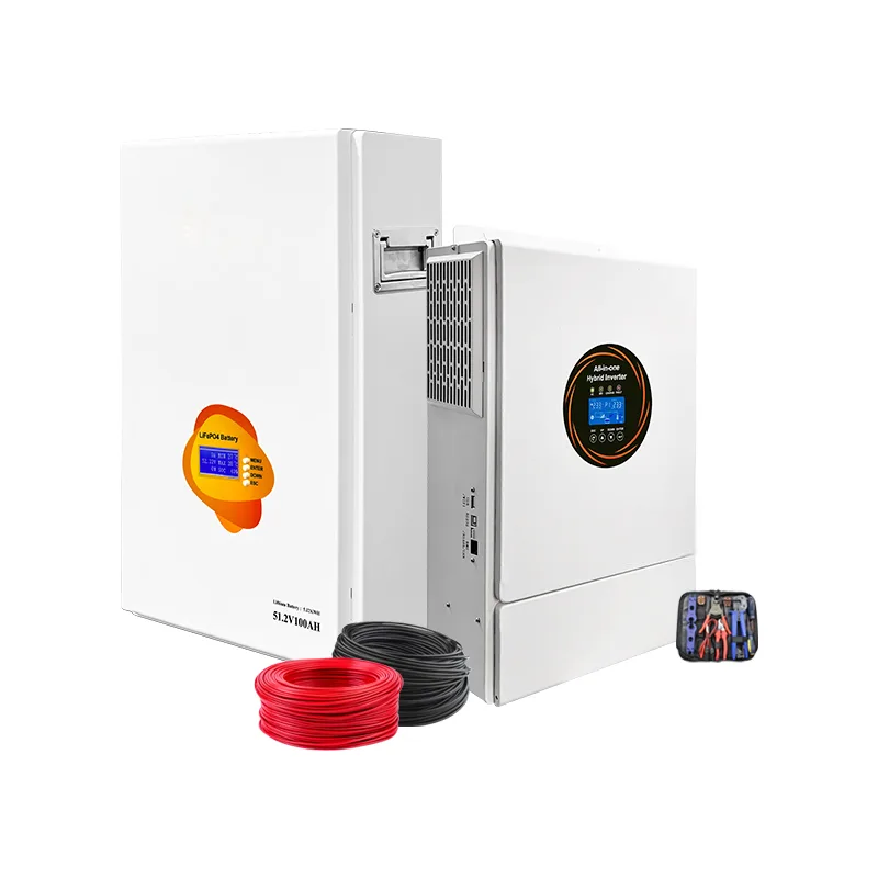 Günəş 10kw 48v Off şəbəkə Ess Hamısı Bir Hibrid 310Ah 15kwh Ehtiyat Batareya